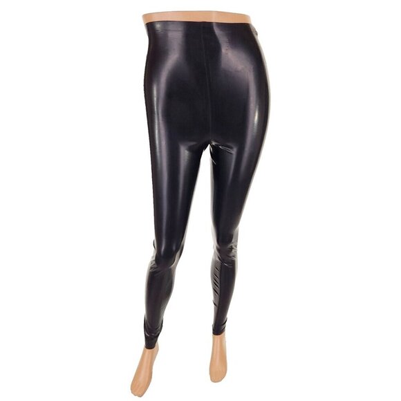 Saint Laurent Latex Leggings Size F36 US 4 Black - Picture 2 of 15